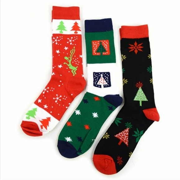 Last Chance  Pack Ladie's Crew Christmas Socks - Picture 2 of 5
